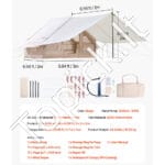 3 × 2 × 2 m pripučiama stovyklos palapinė 3–5 asm. su pompa - Image 8