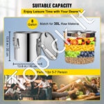 Įvairių stipriųjų gėrimų ir vandens distiliatorius - 19 L – Kompaktiška nerūdijančio plieno ir vario sistema - Image 7