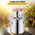 Įvairių stipriųjų gėrimų ir vandens distiliatorius - 12 L – Kompaktiška nerūdijančio plieno ir vario sistema - Image 6