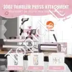 Universalus rožinis terminis presas 30×38 cm – 5-in-1 sublimacijos ir termo spaudos įrenginys - Image 2