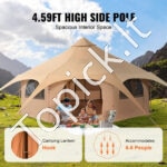 4 sezonų varpo palapinė, 5 m, su viryklės lizdu, iki 8 žmonių. - Image 5