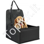 Šuns automobilinė sėdynė iki 11,79 kg Juoda