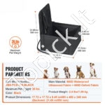 Šuns automobilinė sėdynė iki 11,79 kg Juoda - Image 8