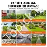ukštos kokybės sodo audinys nuo piktžolių 0,9 × 30,5 m – juodas, 108 g/m² - Image 4