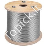 Aukštos kokybės T316 nerūdijančio plieno trosas 7×7, 4,5 mm – 150 m ritė