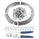 1,59 mm nerūdijančio plieno trosas 20,2 m (7x7)