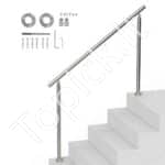Nerūdijančio plieno laiptų ir balkono turėklai, 150 cm ilgis, iki 106 cm aukštis