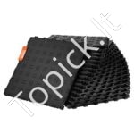 Juodos modulinės guminės grindų plytelės 30,5 x 30,5 x 1,34 cm (25 vnt.)