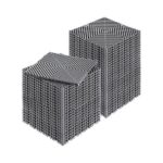 50 vnt. Pilkos Drenažinės Grindų Plytelės – 31 × 31 cm, 15,1 mm Storio