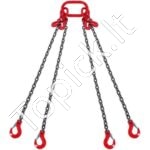 4 Šakų G80 Kėlimo Grandinė – 3 m x 8 mm