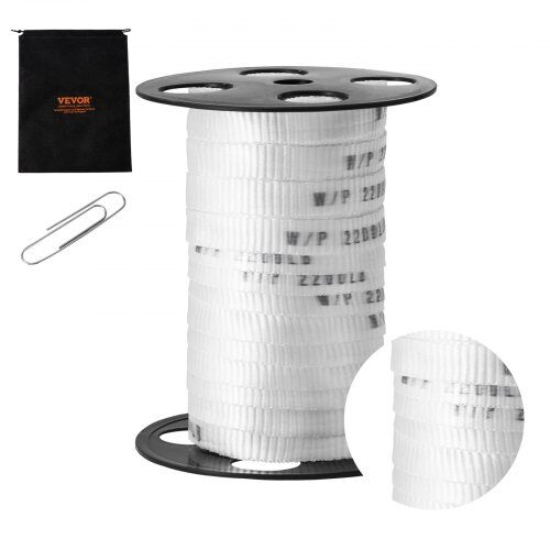 us2FDLLDB33M159MXK8PTV02Fgoods_img-v12Fpull-tape-m100-1.2.jpg Poliesterio Tempimo Juosta Kabeliams, 33 m Ilgio, 1.6 cm Pločio, 998 kg Tempimo Jėga, Balta - Image 1
