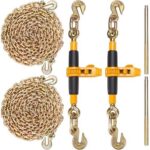 2 VNT Reketiniai Krovinio Suveržėjai su G80 Grandinėmis | 3/8"-1/2" Grandinėms, 5443 kg Apkrova