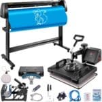 Daugiafunkcinis 5-in-1 Karščio Presas ir 135 cm Vinylio Pjovimo Plotteris | Galingas Rinkinys Amato Meistrams