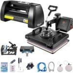 Daugiafunkcinis 5-in-1 Karščio Presas ir 35 cm Vinylio Pjovimo Plotteris | Galingas Rinkinys Amato Meistrams