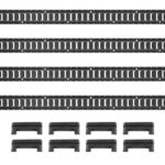 E-Track bėgelių rinkinys – 4 vnt. plieninių bėgelių, 60,96 cm ilgio, 907 kg apkrovai