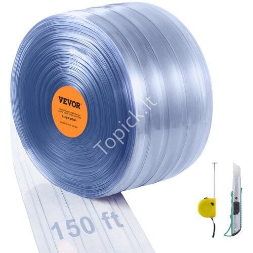 us2FJPVC150X81PCSPM3NV02Fgoods_img-v12Fstrip-curtain-m100-1.2.jpg 4 572 × 20 cm skaidri rifliuota PVC juostinė užuolaida (2 mm storio) - Image 1