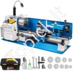 Mini metalo tekinimo staklės 180 × 350 mm, 550 W, skaitmeninis ekranas, LED lempa