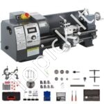 Mini metalo tekinimo staklės 210 × 400 mm, 750 W, skaitmeninis ekranas, LED lempa