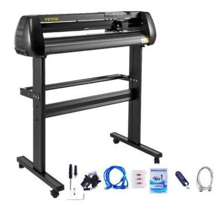Stacionari vinilo pjaustyklė 870 mm pločio su LCD ekranu ir automatinio kontūro kamera