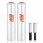 2 ritinėliai stretch plėvelės 381 mm x 305 m, 60 mikronų storio