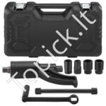 Momentų daugiklis 4800 Nm 1:58 su 25,4 mm kvadratine jungtimi – raktų komplektas su 4 lizdais