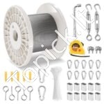 3,18 mm nerūdijančio plieno trosas 30,5 m (7x7)