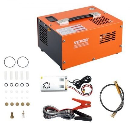 PCP oro kompresorius 4500PSI išorinis keitiklis DC12V / AC230V Rankinis stabdymas