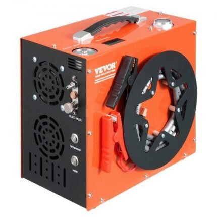 PCP oro kompresorius, 4500PSI/30Mpa PCP pneumatinis kompresorius - įmontuota vandens ir ventiliatoriaus aušinimo sistema, automatinis sustabdymas | DC12V/AC230V dažasvydžio bako kompresorius, skirtas pneumatiniam šautuvui, nardymo buteliui