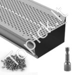 Latakų apsauga nuo lapų, 31,7 m ilgis, 15,2 cm plotis, tinklinė danga lietvamzdžiams