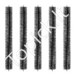 Latakų apsauginė šepetinė sistema, 5 vnt., 4,6 m bendras ilgis, 11 cm skersmuo, latakų valymo šepetys