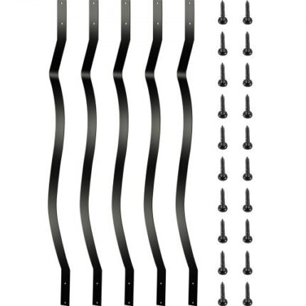 Grindų baliustrados Metalinės denio verpstės 51 pakuotė 81,92 cm geležies laiptų turėklai