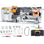 Metalo tekinimo staklės 500 W | 18 × 36 cm stalinis modelis su HT200 ketaus korpusu, 0–2200 aps./min, M0.5–M2.5 sriegiai