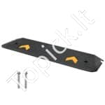 113 × 24,1 × 2,5 cm guminė slenksčio rampa su kanalu – apkrova iki 15 tonų