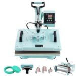 Termo spaudos aparatas 8 in 1 su 30 × 38 cm kaitinimo plokšte – žalias