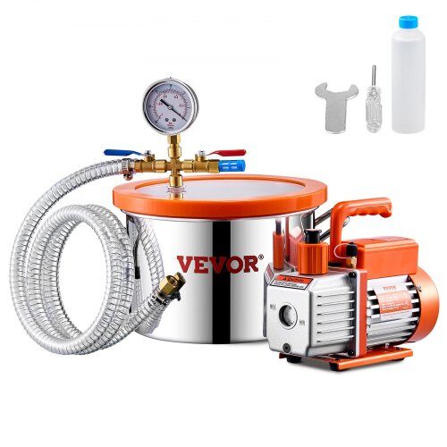 us2FZKBZKTTZDJ141K08DV22Fgoods_img-v12Fvacuum-pump-m100-1.2.jpg 3,5 CFM Vakuuminis Siurblys su 5,68 L Kamera - Image 1