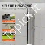 Savarankiškai reguliuojamas vamzdžių šildymo kabelis 18,3 m, 16,4 W/m, su termostatu - Image 3