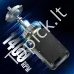 0,55 kW 1400 RPM vienfazis AC variklis – 220–240 V, 4,5 A, 80 B3 rėmas, 19 mm velenas - Image 2