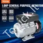 0,75 kW 1400 RPM vienfazis AC variklis – 220–240 V, 5,45 A, 80 B3 rėmas, 19 mm velenas - Image 8