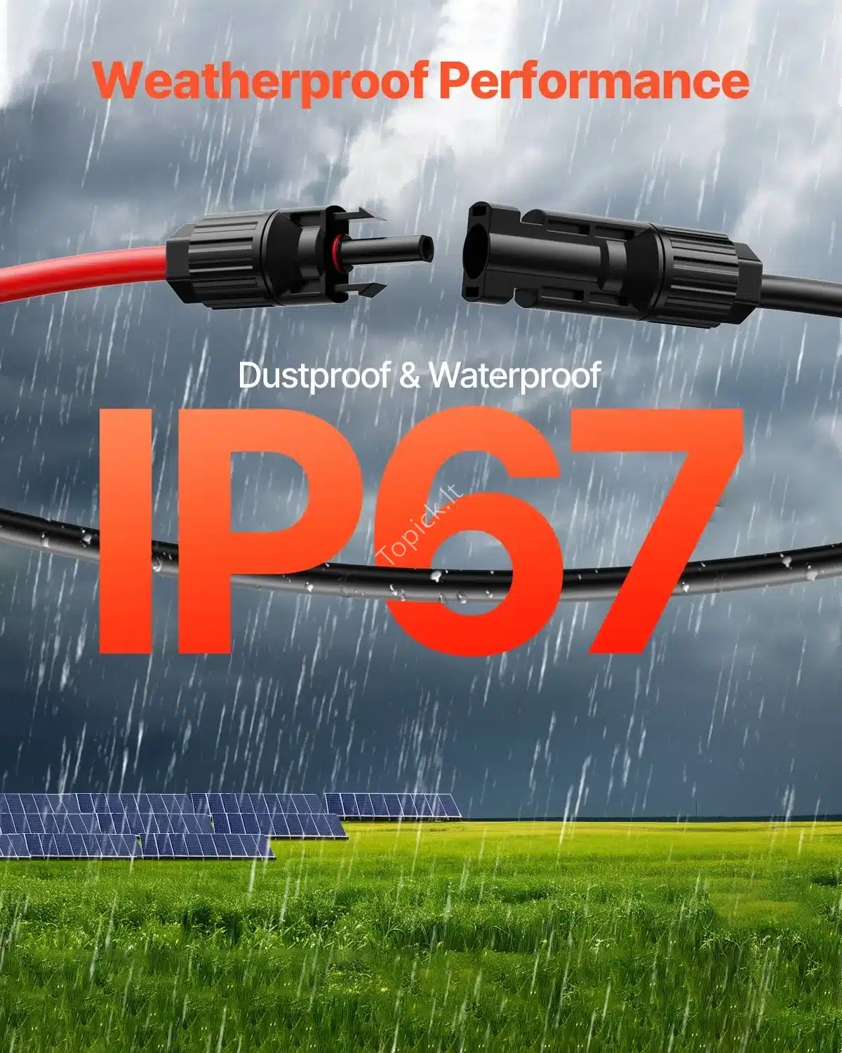 100 % varinis saulės modulių pratęsimo laidas – 30,48 m, 6 mm² (10 AWG), IP67 atsparumas (7) 100 % varinis saulės modulių pratęsimo laidas – 30,48 m, 6 mm² (10 AWG), IP67 atsparumas - Image 4