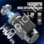 1,1 kW 1400 RPM vienfazis AC variklis – 220–240 V, 7,5 A, 90S B34 rėmas, 24 mm velenas - Image 7