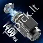 1,1 kW 1400 RPM vienfazis AC variklis – 220–240 V, 7,5 A, 90S B34 rėmas, 24 mm velenas - Image 2