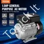 1,1 kW 2800 RPM vienfazis AC variklis – 220–240 V, 7,1 A, 90S B3 rėmas, 24 mm velenas - Image 8