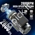 1,1 kW 2800 RPM vienfazis AC variklis – 220–240 V, 7,1 A, 90S B34 rėmas, 24 mm velenas - Image 7