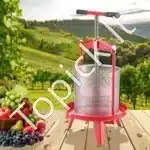 14 litrų rankinis vaisių ir vyno presas su nerūdijančio plieno krepšiu - Image 8