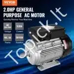 1,5 kW 1400 RPM vienfazis AC variklis – 220–240 V, 9,85 A, 90L B3 rėmas, 24 mm velenas - Image 9