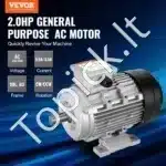 1,5 kW 3000 RPM trifazis AC variklis – 230/400 V, 9,5/3,5 A, 90L B3 rėmas, 24 mm velenas - Image 8