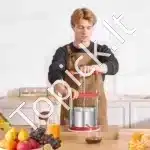 1,65 litro rankinis vaisių ir vyno presas su nerūdijančio plieno krepšiu - Image 8