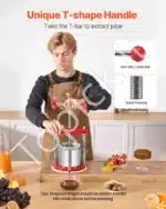 1,65 litro rankinis vaisių ir vyno presas su nerūdijančio plieno krepšiu - Image 4