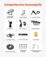 1800 W 48 V bešepetėlis elektrinio dviračio variklis su valdikliu – 4500 aps./min, 4 N·m sukimo momentas - Image 4