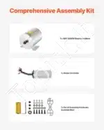 2 kW 48 V bešepetėlinis nuolatinės srovės variklio rinkinys su valdikliu – 4300 aps./min - Image 5